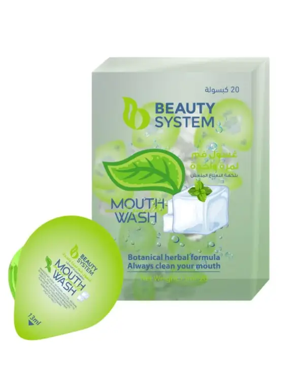 Beauty System, Mouthwash, Advanced Capsules, Mint Flavor