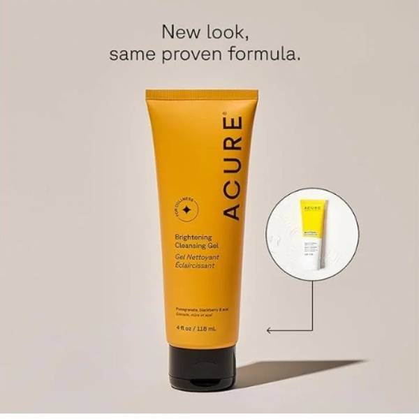 Acure, Cleansing and Brightening Gel, 118ml