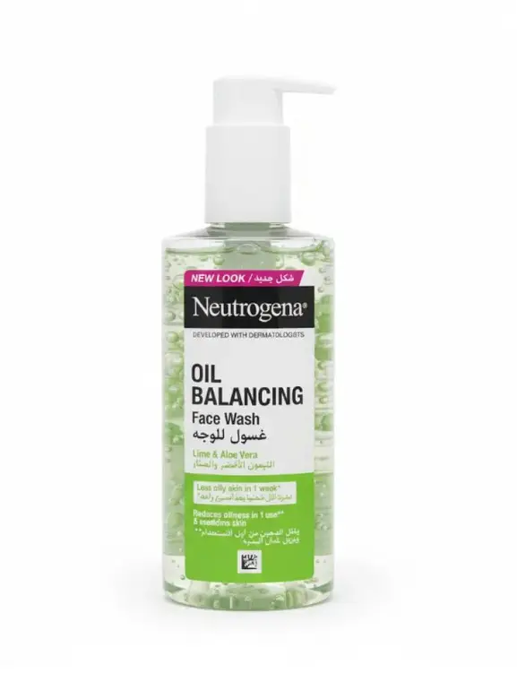 Neutrogena, Oil Balancing Facial Wash, – with Lemon and Aloe Vera
