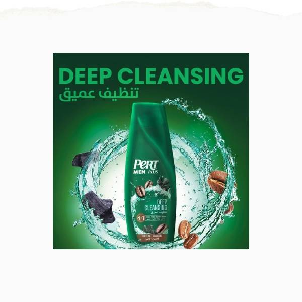 Pert Plus Shampoo, with Caffeine and Charcoal Extract, 400ml