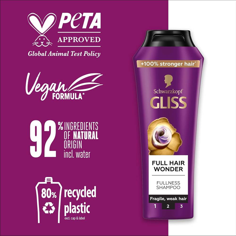 Schwarzkopf, Gliss Thick Hair Wonder Shampoo - 400ml