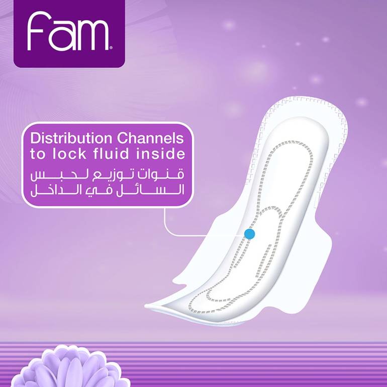 Fam Fold Maxi Night Pads Economical - 24 pads