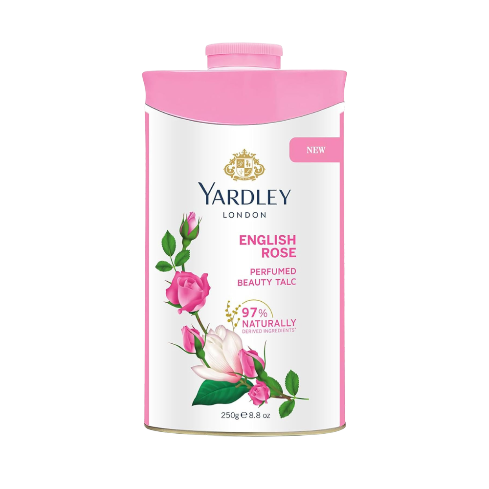 Yardley, Body Powder, Rose, English, -250g