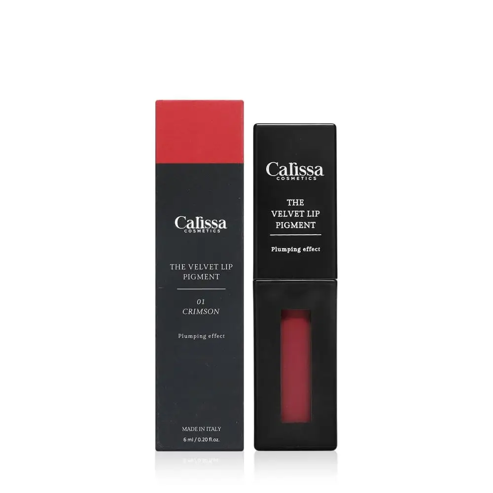 Carissa, Matte Lipstick, Velvet Lip, 01 Crimson