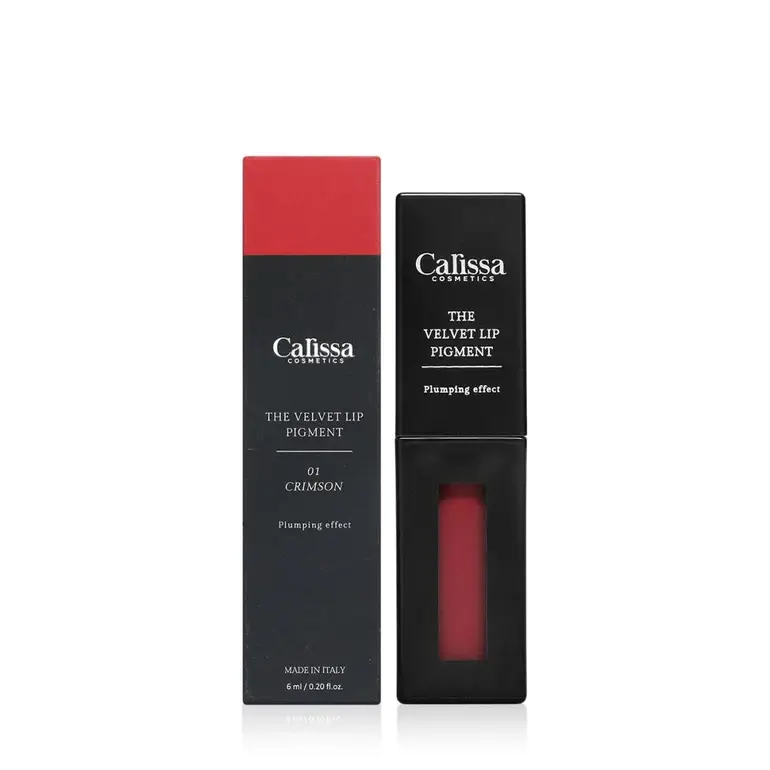 Carissa, Matte Lipstick, Velvet Lip, 01 Crimson