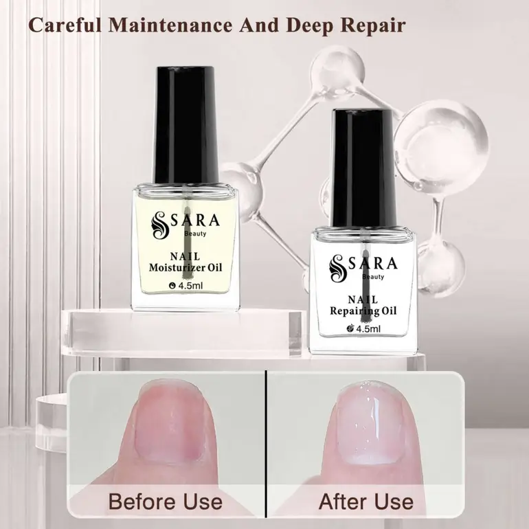 SARA, Beauty, oil, strengthening, nails, with biotin 2×1