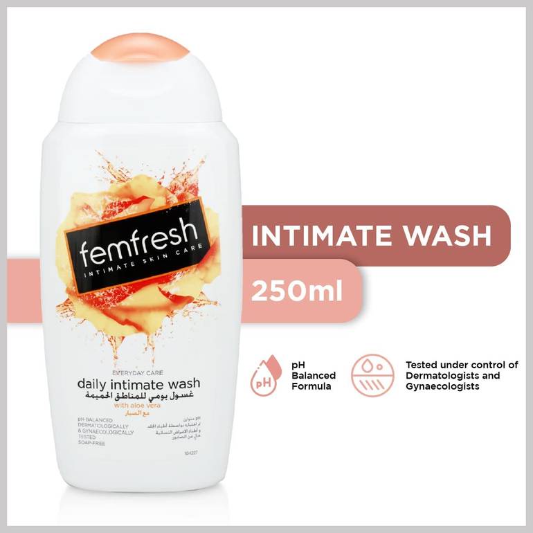 ,Femfresh, daily intimate, wash, with aloe vera extract
