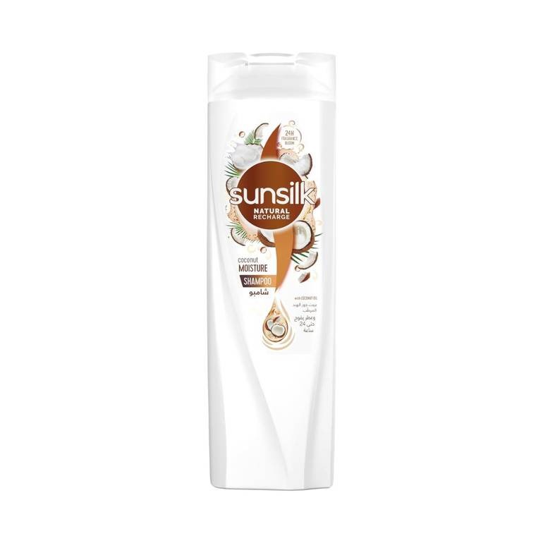 Sunsilk, Shampoo, Hair, Moisturizing, with Coconut Oil, - 400ml