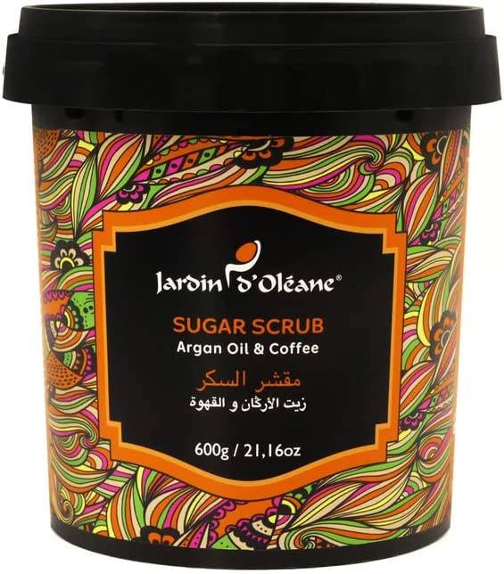 Jardin d'Olean, Sugar Scrub, with Argan Oil and Coffee, - 600g