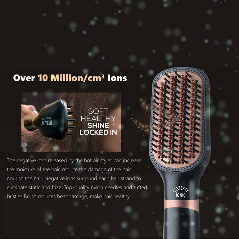  REBUNE Hair Styler and Hair Dryer One Step 2 in 1 WHITE RE-8888