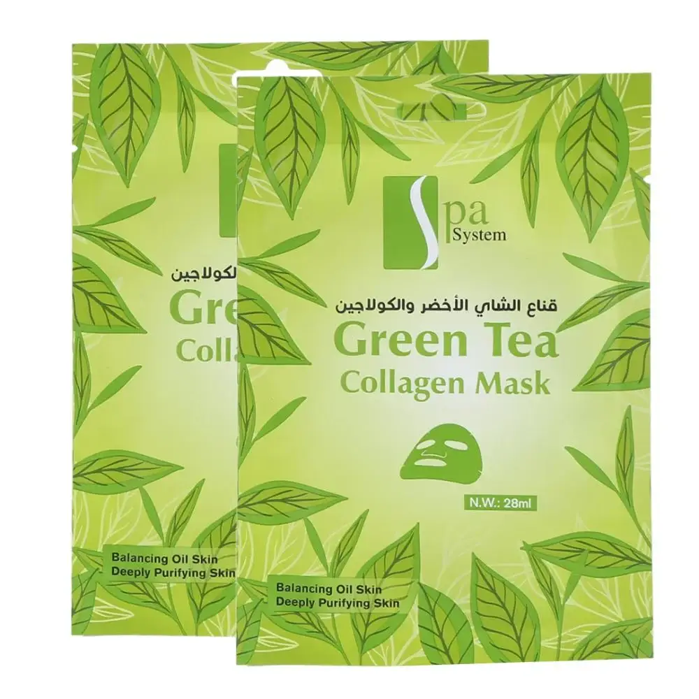 Spa System, Green Tea & Collagen Mask, 28ml