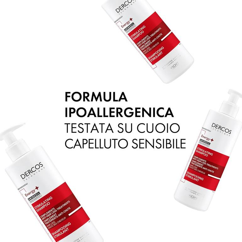 Vichy, Shampoo Dercos, Energizing, Anti-Hair Loss, -400ml