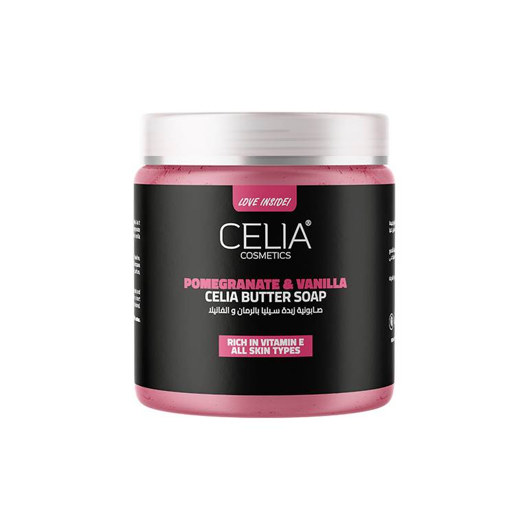 Celia, Celia Butter Soap, Pomegranate & Vanilla, - 500ml