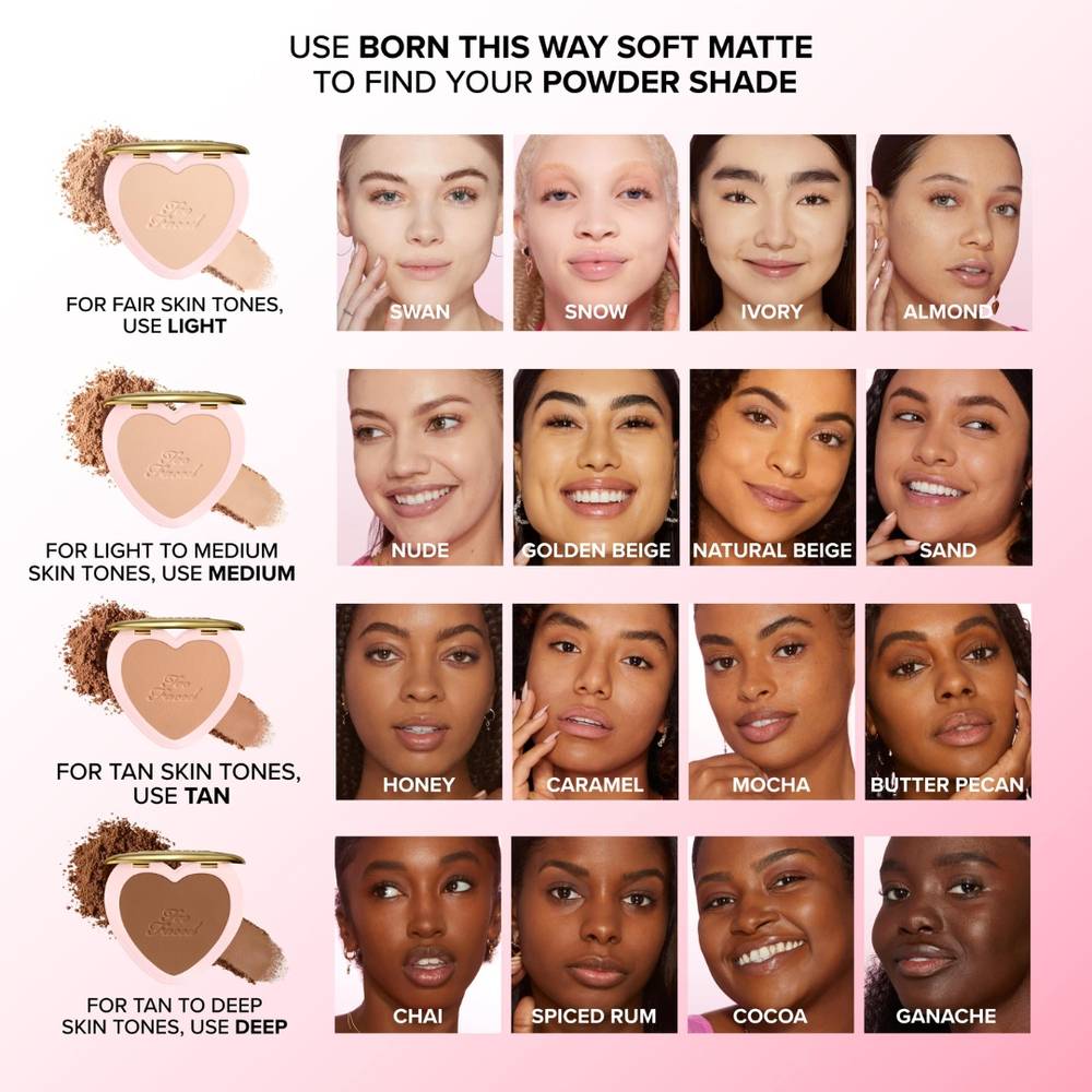 Too Faced, Powder, Flexible, Born This Way, - Light