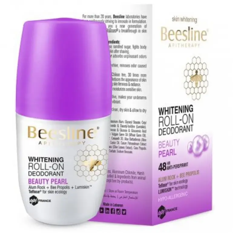 Beesline, Deodorant, Roll-On, Pearl Glow, 50ml