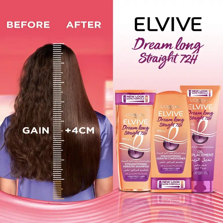 L'Oreal, Conditioner, Keratin, Straightener for Long and Curly Hair, - 360ml