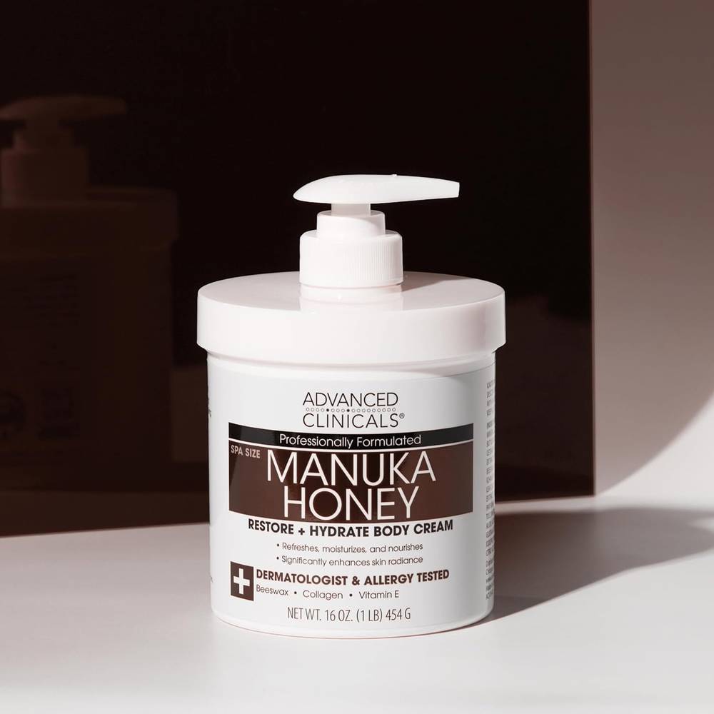 Advanced Clinicals, Skin Renewal Cream, with Manuka Honey, 454g