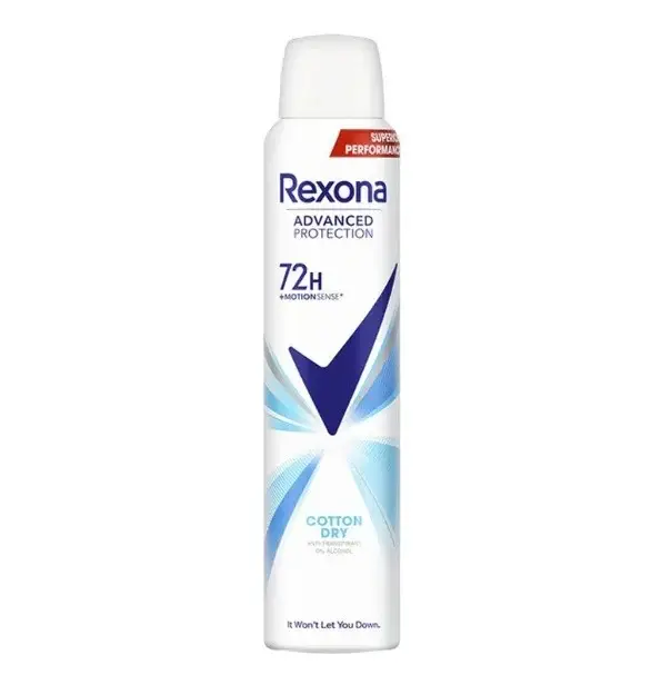 Rexona, Deodorant and Antiperspirant Spray, Cotton Dry,