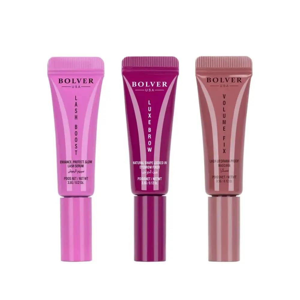 BOLVER, Mini Makeup Set for Eyebrows and Eyelashes, - 3 pieces