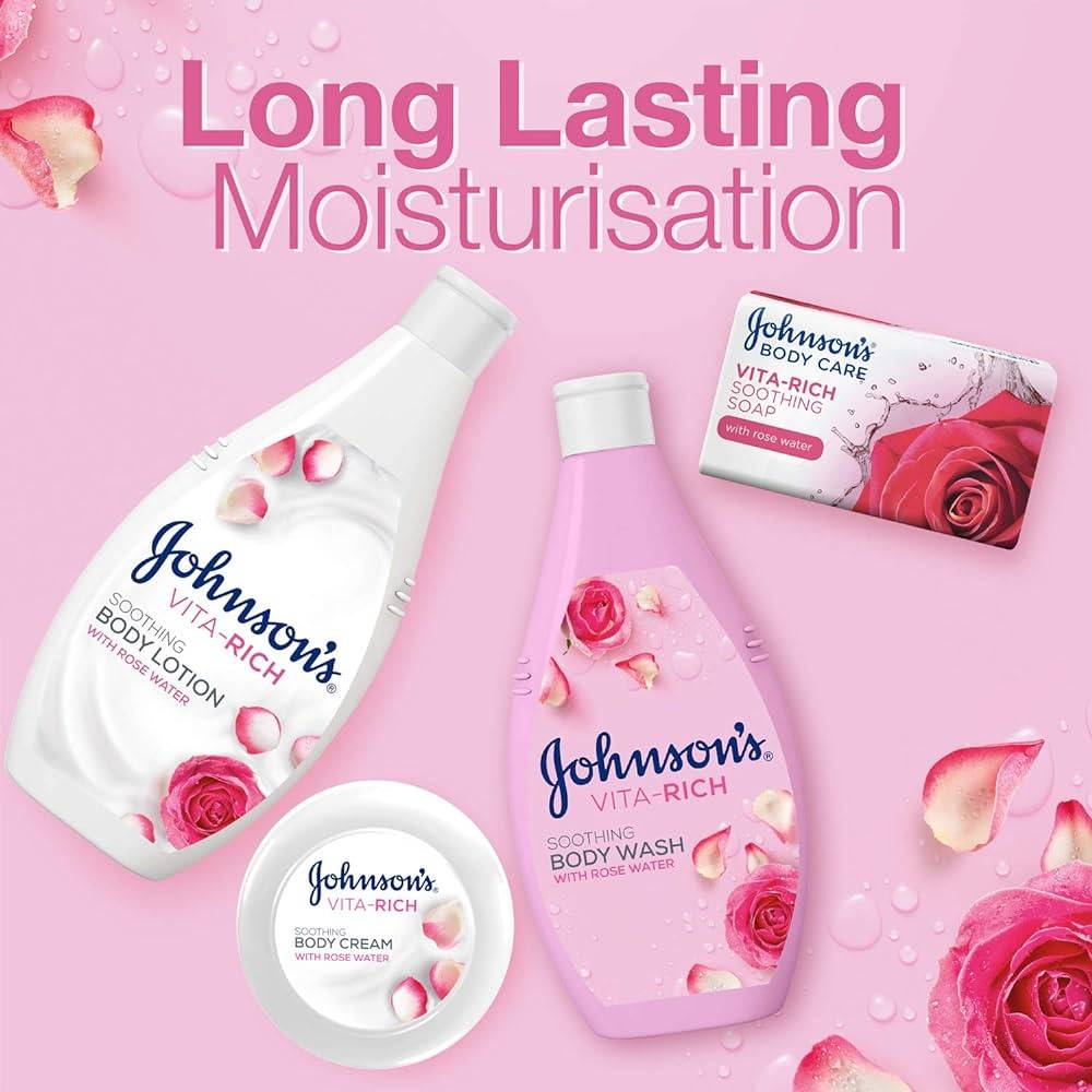 Johnson's, Liquid Bath Soap with Rose Water, - 400ml