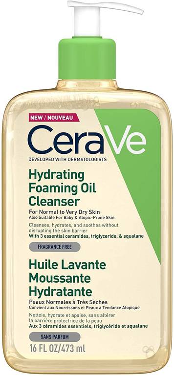 CeraVe, Moisturizing Foaming Cleanser Oil for Normal and Dry Skin, - 473ml