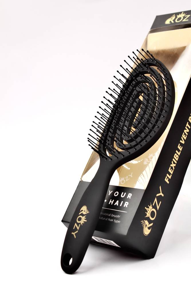 ,rozy, Deluxe Flexible Brush, for Wet Hair in Oval Shape
