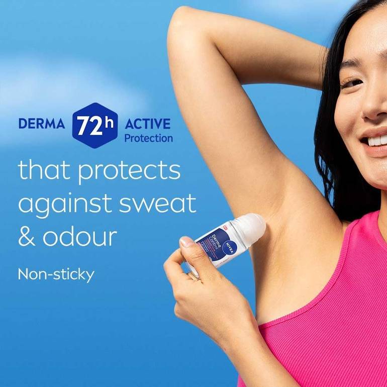 NIVEA Roll-On Deodorant, Natural Tone, with Vitamin C, 50ml