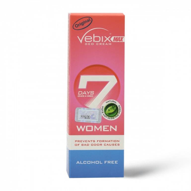 Vebix, Deodorant, Max Deo Cream, for Women