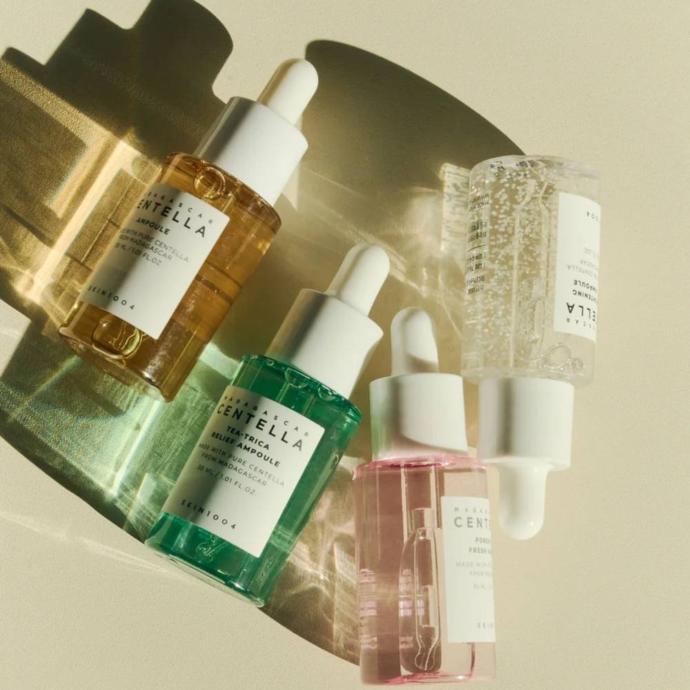Knife 1004, serum set, Madagascar Centella, 4 pieces, for skin care, 30 ml