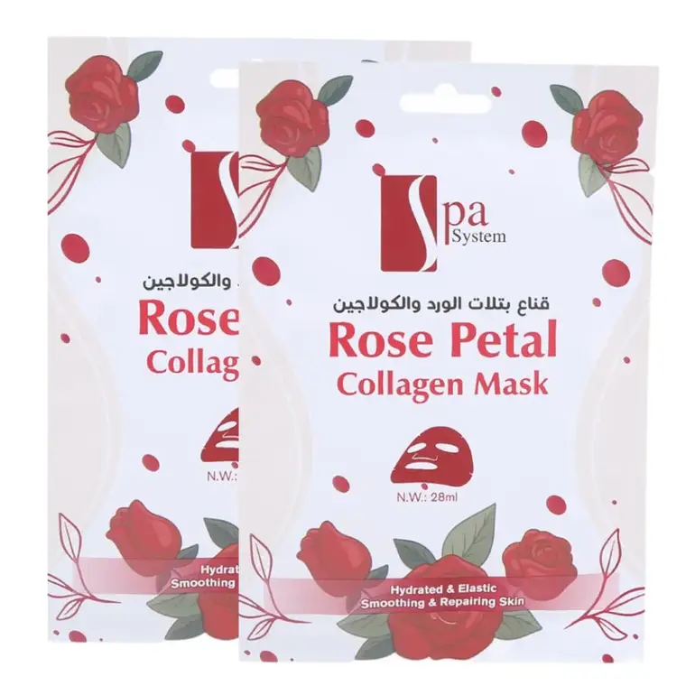 Spa System, Rose Petal & Collagen Mask, 28ml