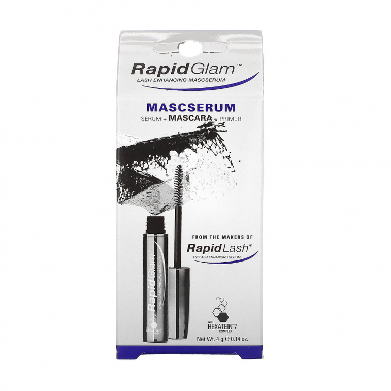 Rapid Glam Lash Mascaram Serum Mascara Lengthening & Volumizing Lash Primer