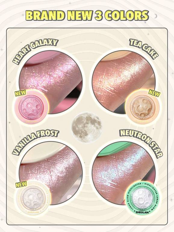 Shiglam, Lunar Glow Highlighter, - Heart Galaxy