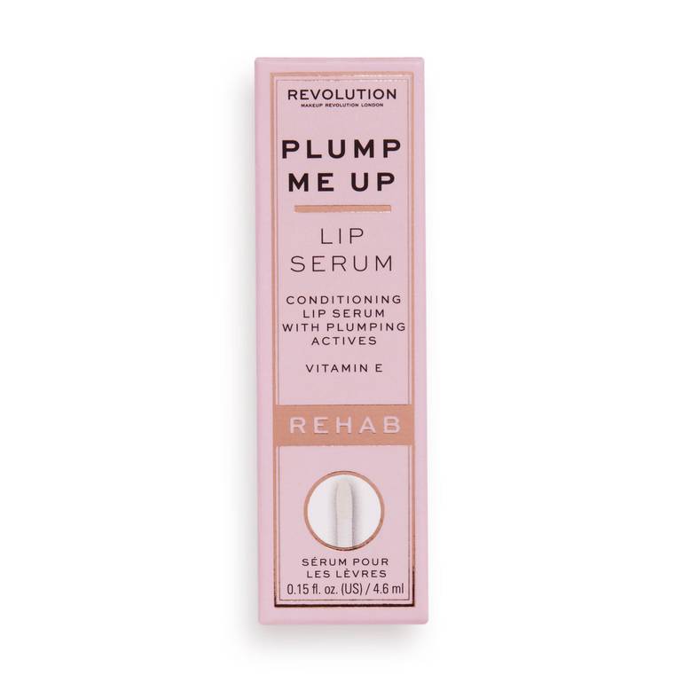 Revolution, Lip Serum, Rehab Plump Me Up, Pink Glaze
