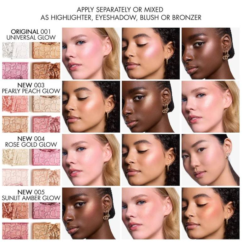 Dior, Backstage Blush and Highlighter Palette, - 004 Rose Gold Glow
