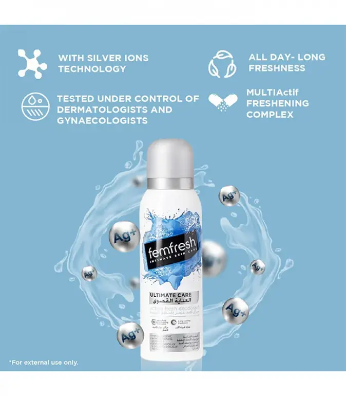 FemFresh, Active Deodorant Spray, for sensitive areas