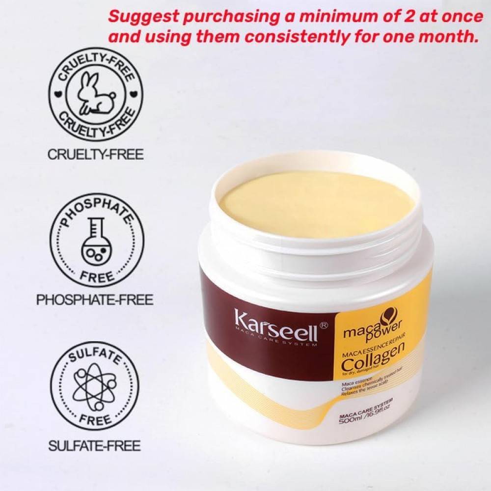 karseell, Hair Treatment Mask, with Collagen, - 500ml