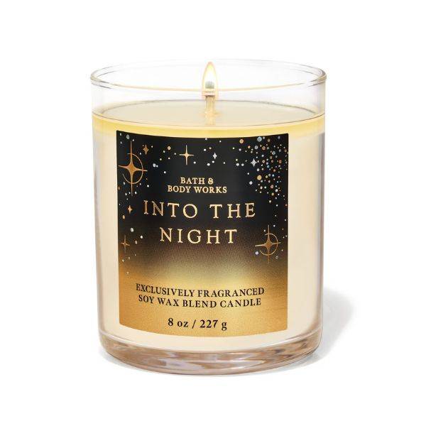 Bath & Body Works, Scented Candle, Single Wick, Into the Night - 227g