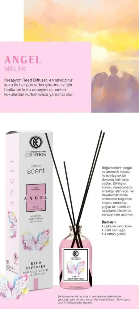 Creation Creation, Room & Office Reed Diffuser, Angel – 115ml