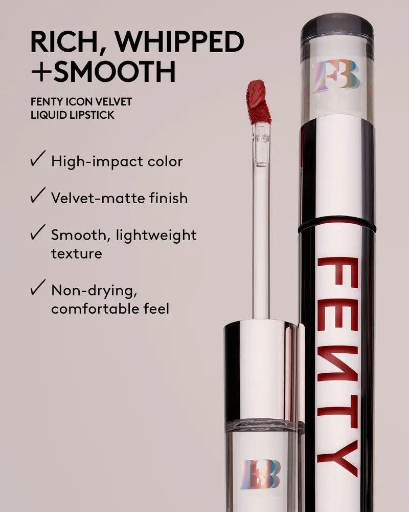 Fenty Beauty Icon Velvet Liquid Lipstick – Multiple Shades
