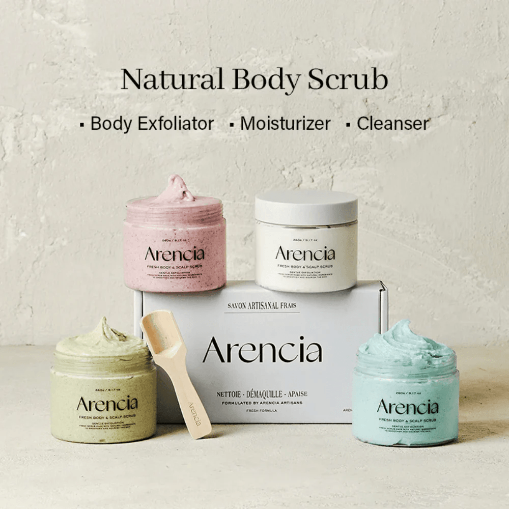 Arencia Fresh Cloud Black Tea & Yuzu Scalp & Body Scrub - 260g 