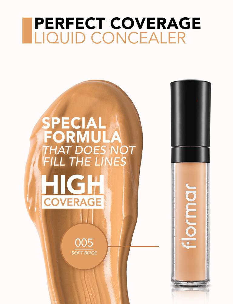 Flormar, Perfect Coverage Concealer, - 005 Soft Beige
