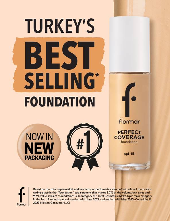 Flormar, cream, foundation, perfect coverage, - 100 light ivory