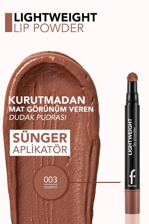 Flormar, Powder Lipstick, Moisturizing Light White, -03 DEAREST