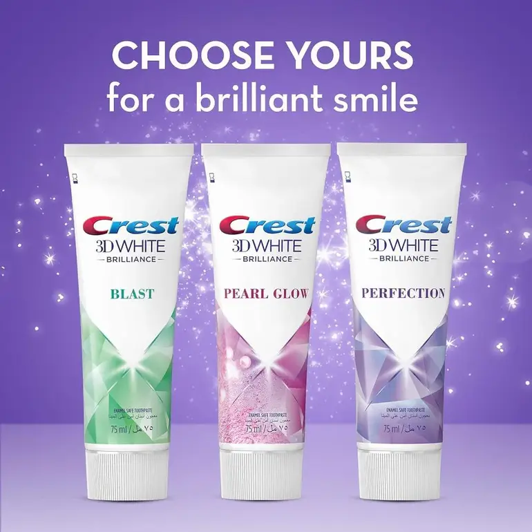 Crest, 3D White Toothpaste, Brilliance Fresh Power, 75ml