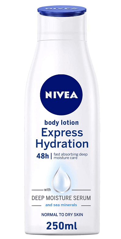 Nivea Express Hydratone Lotion, deeply moisturizing, fast-absorbing care