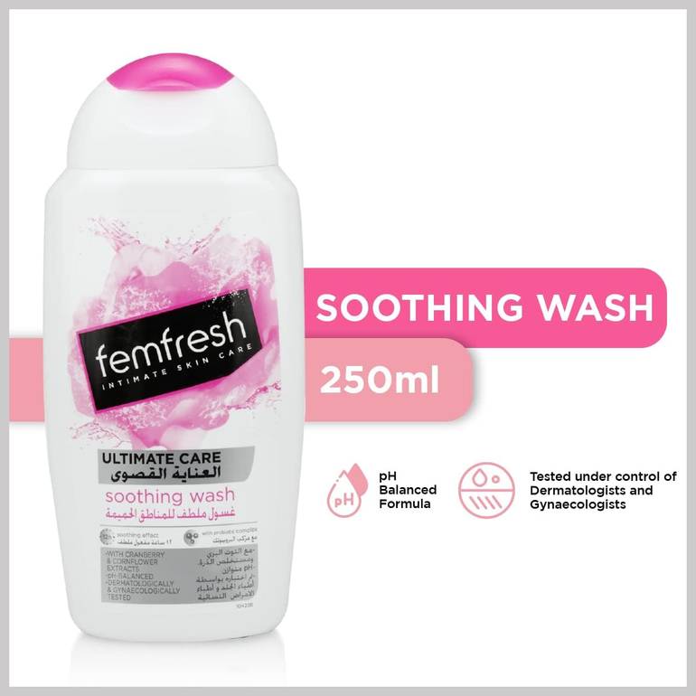 Femfresh, Daily Soothing Intimate Wash, with Cranberry