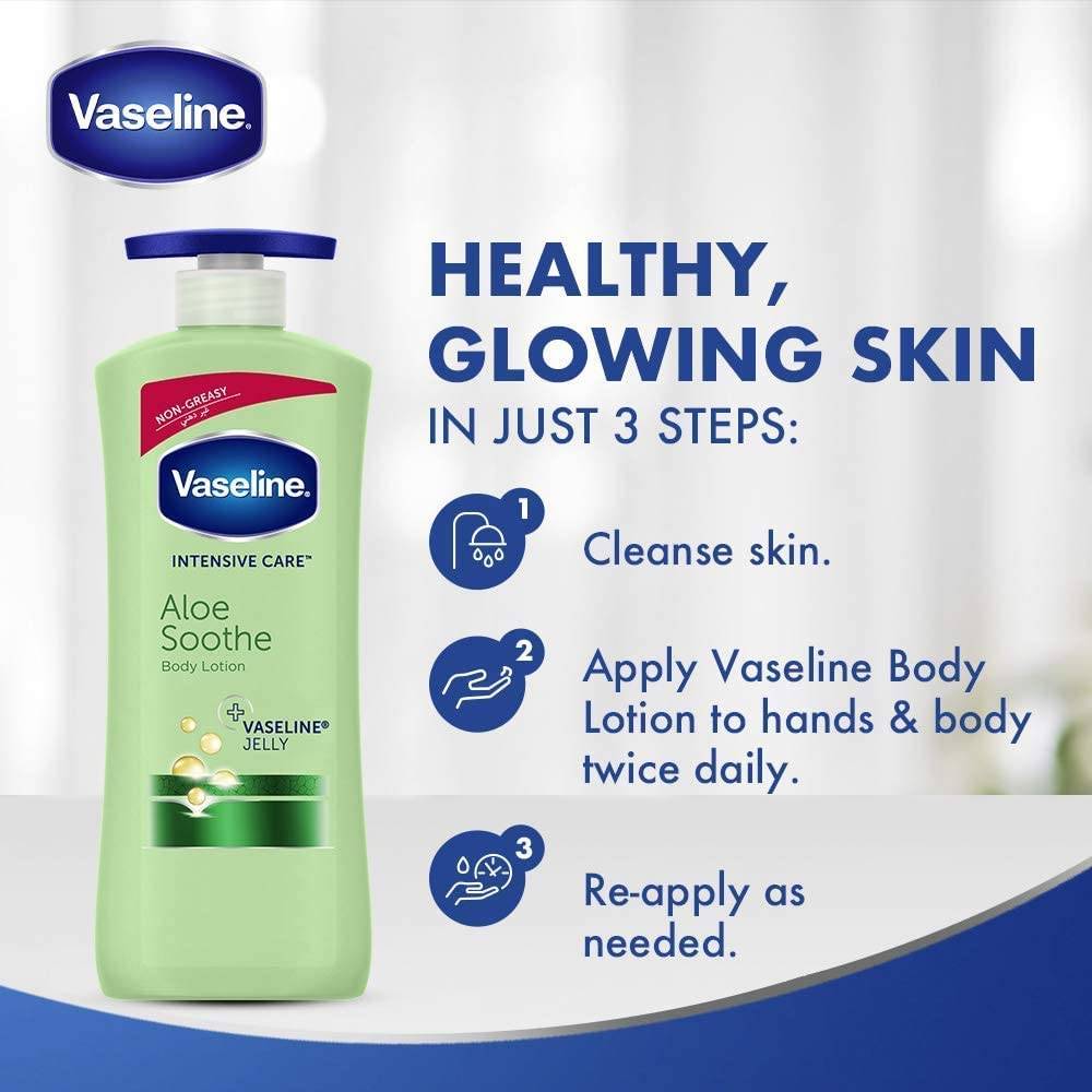 Vaseline, Intensive Care, Body Lotion, with Soothing Aloe Vera ,- 400ml