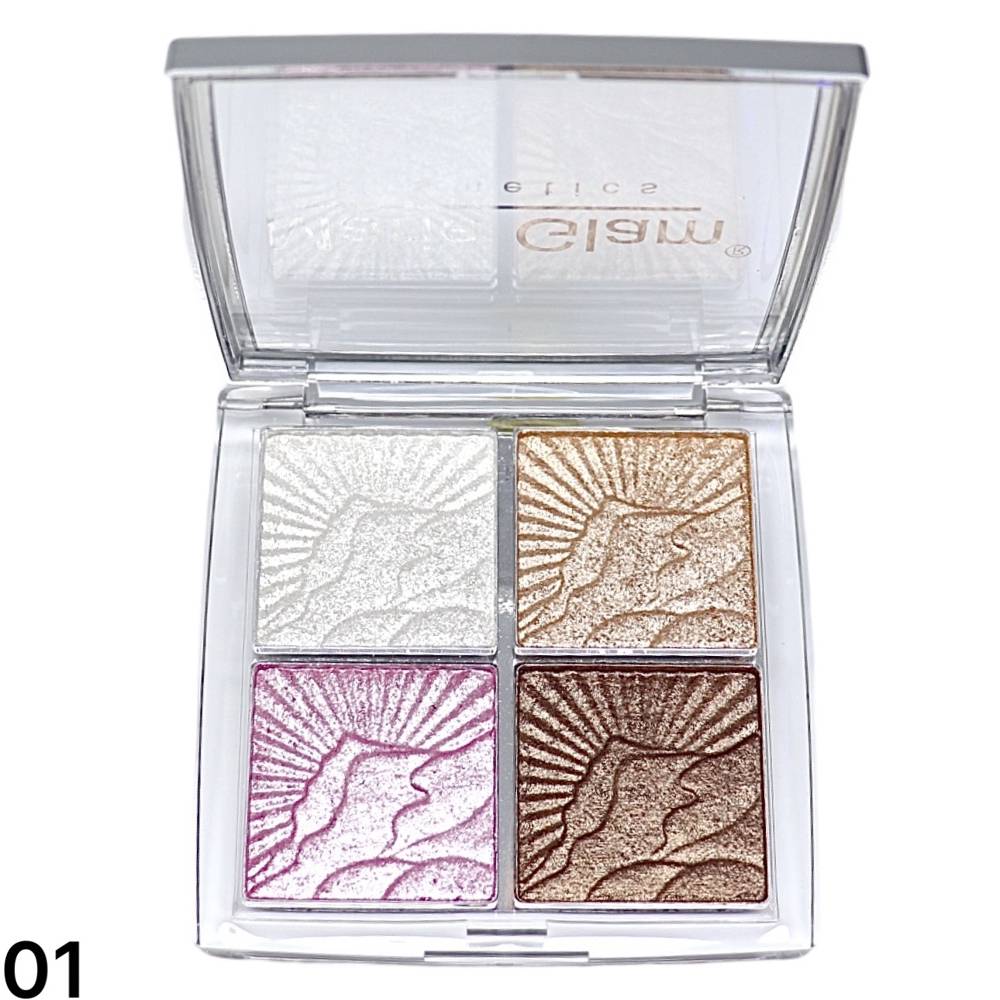 Marie Glam Highlighter Palette Quad-01