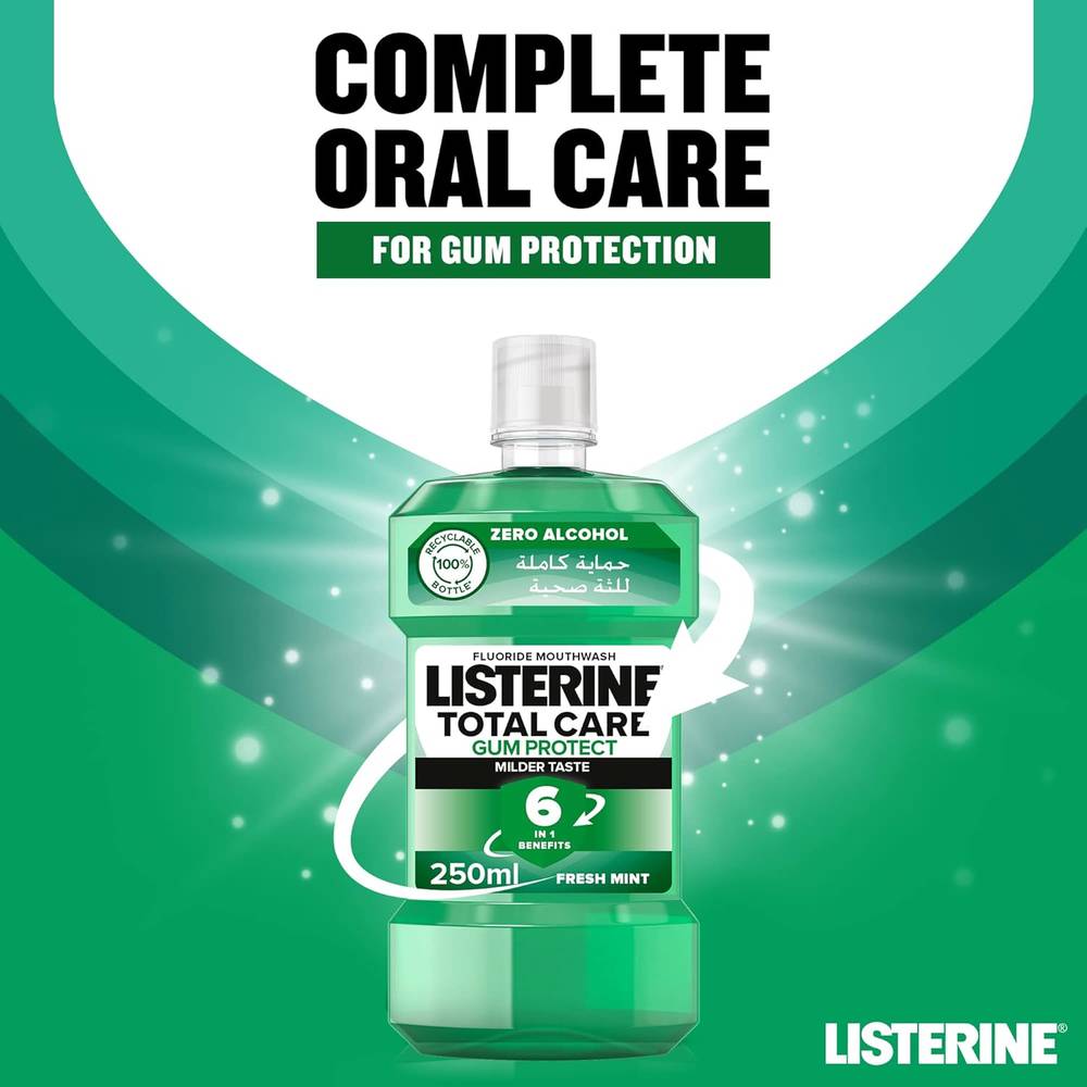 Listerine, Mouthwash and Gum Protection, Cool Mint, 500ml