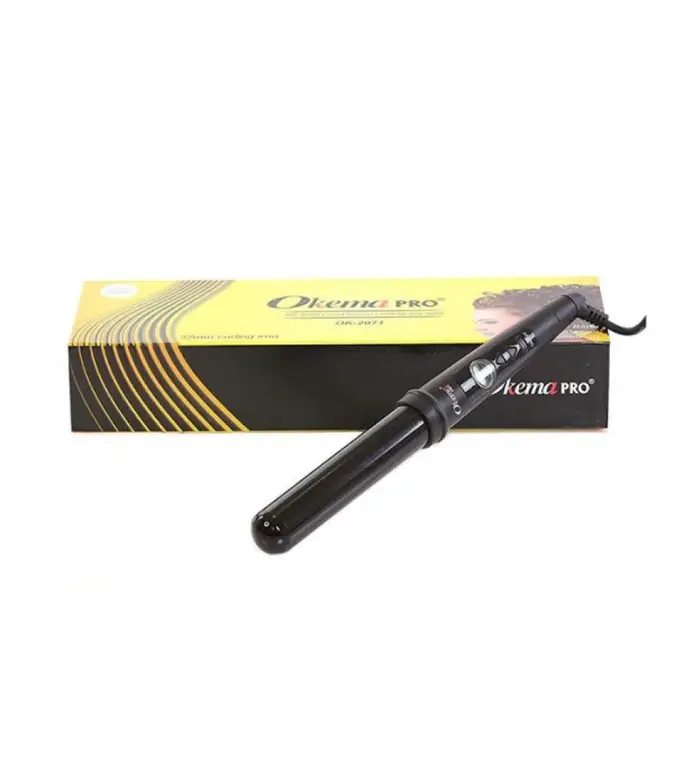 OKIMA Professional Hair Curler OK-252 - Black & Silver 32mm